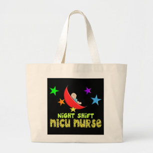 Night Shift NICU NURSE Cadeautjes Grote Tote Bag