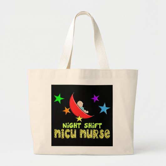 Night Shift NICU NURSE Cadeautjes Grote Tote Bag (Voorkant)