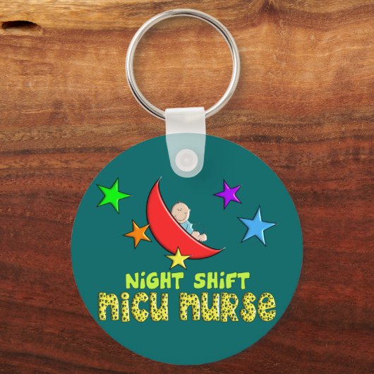 Night Shift NICU NURSE Cadeautjes Sleutelhanger (Voorkant)