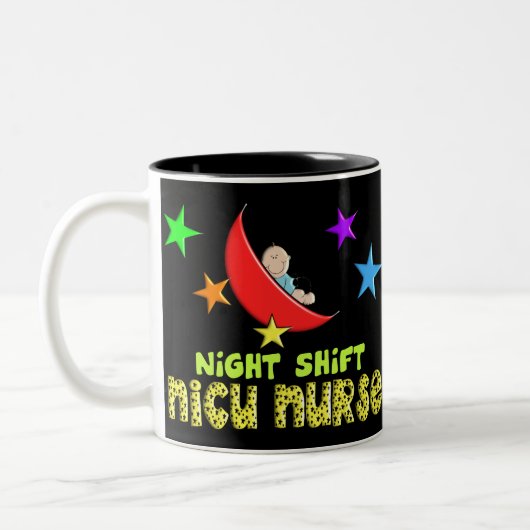 Night Shift NICU NURSE Cadeautjes Tweekleurige Koffiemok (Links)