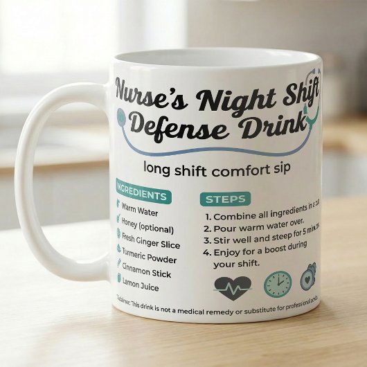Night Shift Nurse ER Crew Comfort Recipe Koffiemok