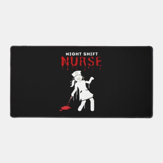 Night Shift Nurse Funny Halloween Classic T-shirt Bureaumat (Voorkant)
