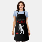 Night Shift Nurse Funny Halloween Classic T-shirt Schort (Gedragen)