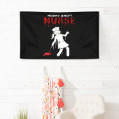 Night Shift Nurse Funny Halloween Classic T-shirt Spandoek (Insitu)