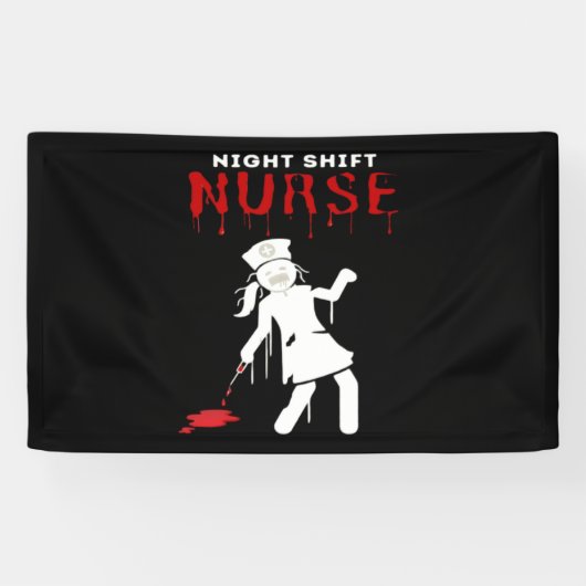 Night Shift Nurse Funny Halloween Classic T-shirt Spandoek (Horizontaal)