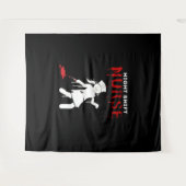 Night Shift Nurse Funny Halloween Classic T-shirt Wandkleed (Voorkant (horizontaal))