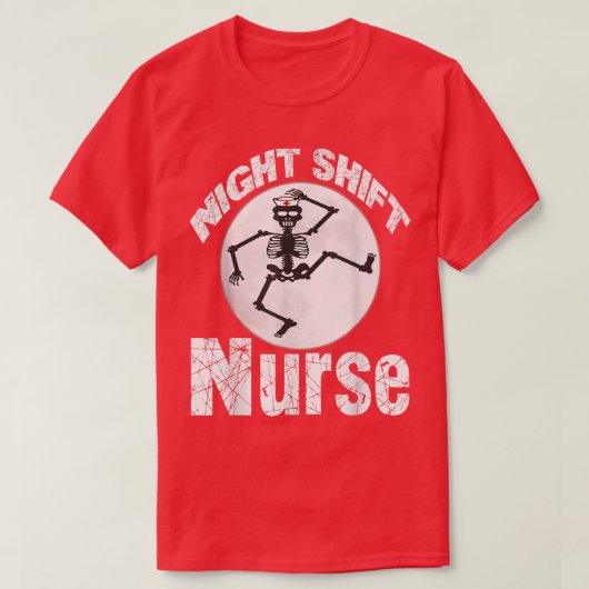 night shift nurse funny nurse Sleep All Day Nurse  T-shirt (Design voorkant)