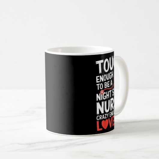 Night Shift Nurse Funny Rn Rt Amerikaanse verpleeg Koffiemok (Voorkant rechts)