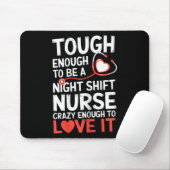 Night Shift Nurse Funny Rn Rt Amerikaanse verpleeg Muismat (Met muis)