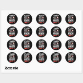 Night Shift Nurse Funny Rn Rt Amerikaanse verpleeg Ronde Sticker (Vel)