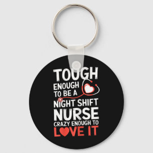 Night Shift Nurse Funny Rn Rt Amerikaanse verpleeg Sleutelhanger