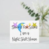 Night Shift Nurse Gifts Briefkaart (Staand voorkant)