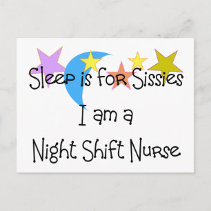 Night Shift Nurse Gifts Briefkaart