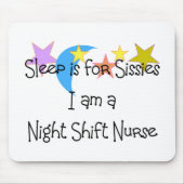 Night Shift Nurse Gifts Muismat (Voorkant)