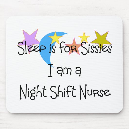 Night Shift Nurse Gifts Muismat (Voorkant)