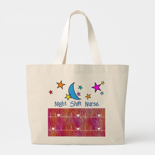 Night Shift Nurse Grote Tote Bag (Achterkant)