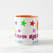 Night Shift Nurse "It's not for Sissies" Tweekleurige Koffiemok (Center)