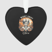 Night Shift Nurse Mummy Halloween Healthcare Flora Ornament (voorkant)