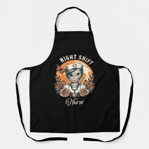 Night Shift Nurse Mummy Halloween Healthcare Flora Schort