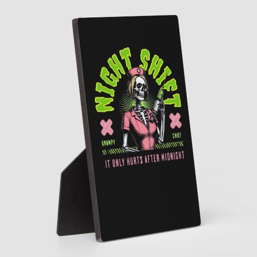 Night Shift Nurse - Nationale Nurse Week Gift Idee Fotoplaat (Zijkant)