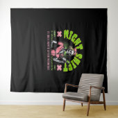 Night Shift Nurse - Nationale Nurse Week Gift Idee Wandkleed (In Situ (horizontaal))