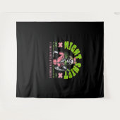 Night Shift Nurse - Nationale Nurse Week Gift Idee Wandkleed (Voorkant (horizontaal))