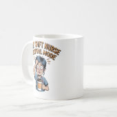 Night Shift Nurse Survival Mode Funny Nurse Coffee Koffiemok (Voorkant links)