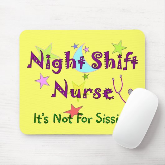 Night Shift Nurse Zurse NOT FOR SISSIES Muismat (Met muis)