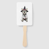 Night Shift Ready Pooch Een Spooky Verpleegkundige Handwaaier (Voorkant)