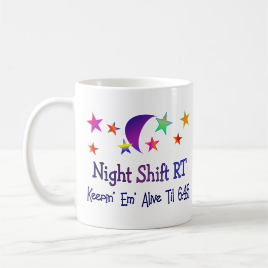 Night shift RT—Funny Respiratory Therapy Gifts Koffiemok (Links)