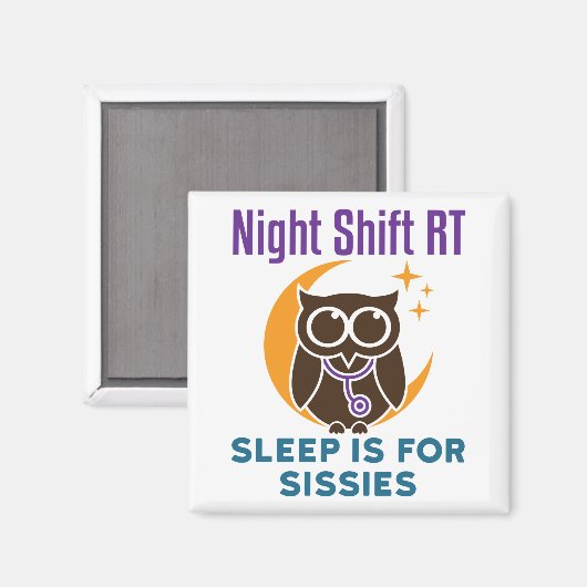 Night Shift RT Sleep is voor dienstreizen Magneet (Voorkant / Achterkant)