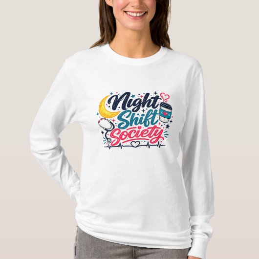 Night Shift Society T-shirt (Voorkant)