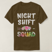 Night Shift SquadNight Shift Matching Nurse  T-shirt (Design voorkant)