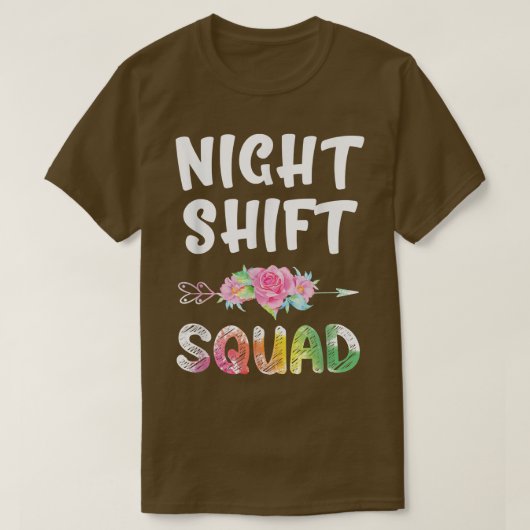 Night Shift SquadNight Shift Matching Nurse  T-shirt (Design voorkant)