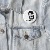 Night Shift Survivor Relatable Chibi Nurse Illustr Ronde Button 5,7 Cm (In situ)