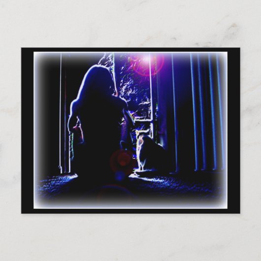 Night Silence Briefkaart (Voorkant)