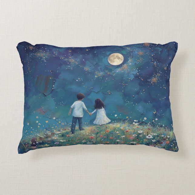 Night Sky Accent Pillow Accent Kussen (Voorkant)
