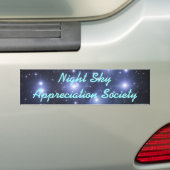 Night Sky Appreciation Society Bumpersticker (Op auto)