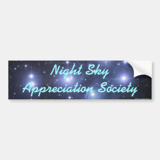 Night Sky Appreciation Society Bumpersticker