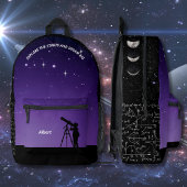 Night Sky Astronomy Rugzak Paarse & Zwart