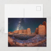 NIGHT SKY BIJ PUEBLO RUIN, NIEUWE MEXICO BRIEFKAART (Voorkant / Achterkant)
