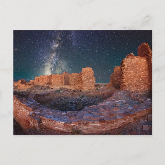 NIGHT SKY BIJ PUEBLO RUIN, NIEUWE MEXICO BRIEFKAART (Voorkant)