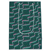 Night Sky Blauwgroen Groen Medium Cadeauzakje (Achterkant)