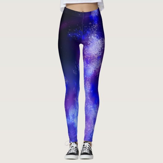 Night Sky Blue Sapphire Leggings (Voorkant)