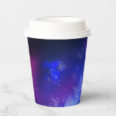 Night Sky Blue Sapphire Papieren Bekers (Voorkant)