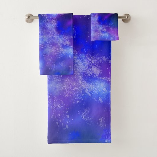 Night Sky Blue Sapphire Towel Bad Handdoek (Insitu)