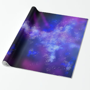 Night Sky Blue Sapphire Wrapping Paper Cadeaupapier
