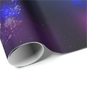 Night Sky Blue Sapphire Wrapping Paper Cadeaupapier (Rol Hoek)