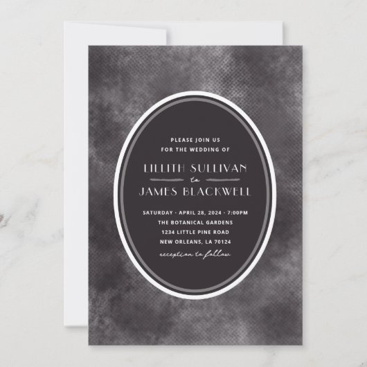 Night Sky bruiloft Kaart (Voorkant)