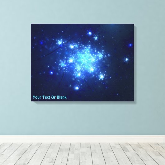 Night Sky Canvas Afdruk (Insitu (Houten vloer))